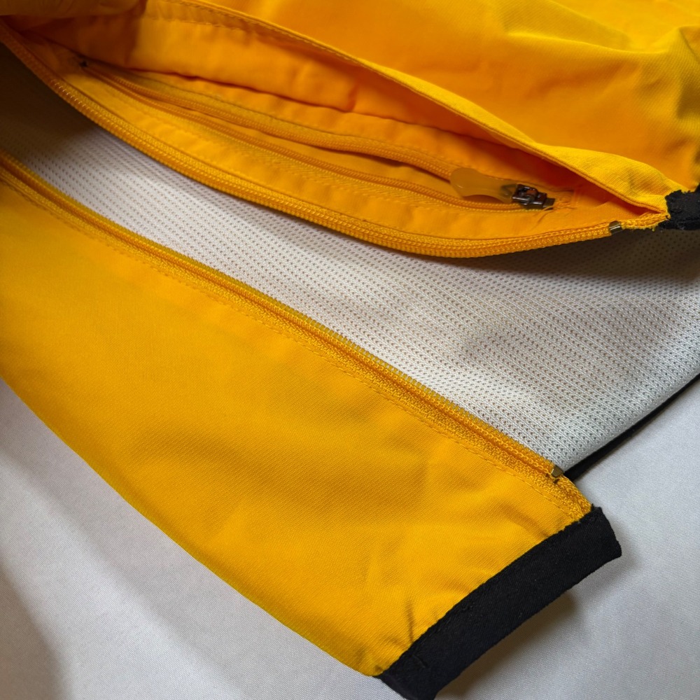 Reebok NFL Green Bay Packers Equipment Quarter Zip Windbreaker Yellow Mens M - Picture 8 of 14